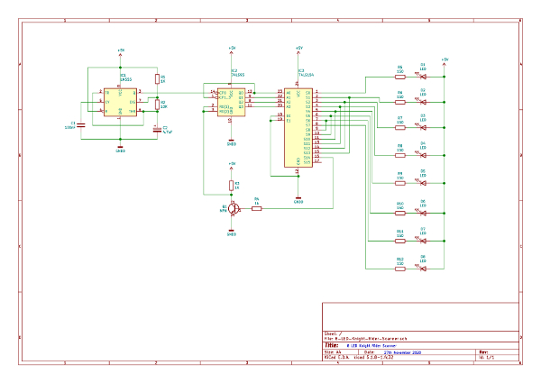 Knight Rider scanner circuit