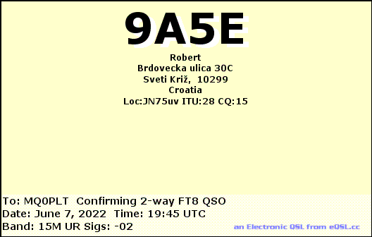 eQSL card