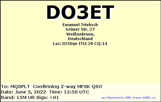 eQSL card