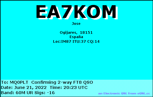 eQSL card