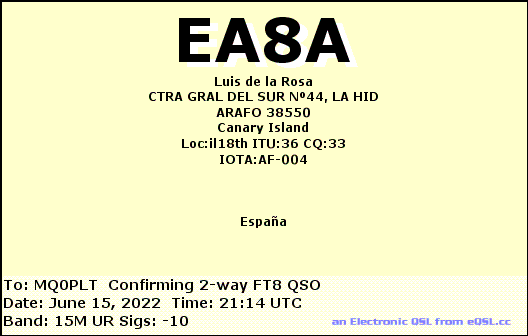 eQSL card