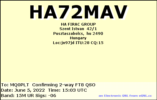 eQSL card