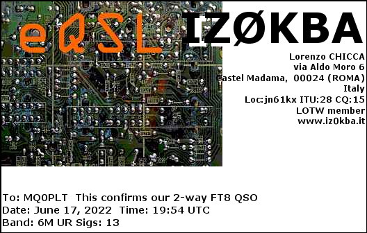 eQSL card