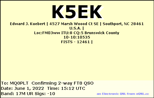 eQSL card