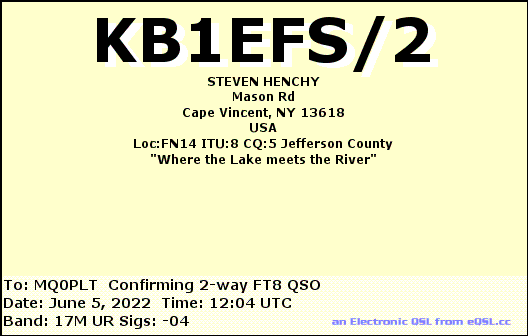 eQSL card