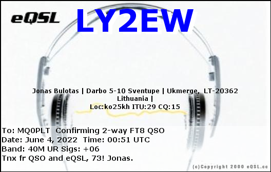 eQSL card