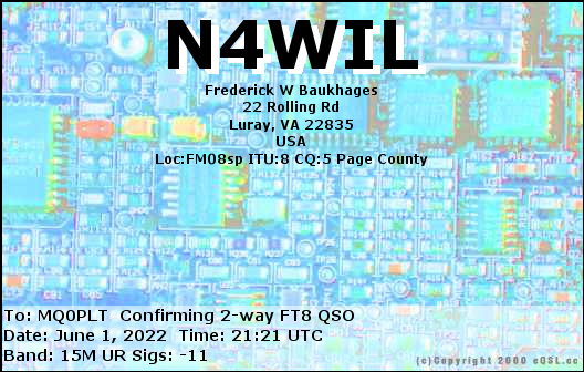 eQSL card