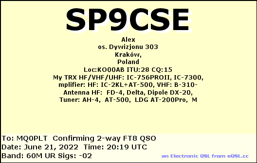 eQSL card