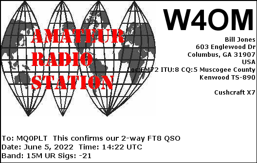 eQSL card