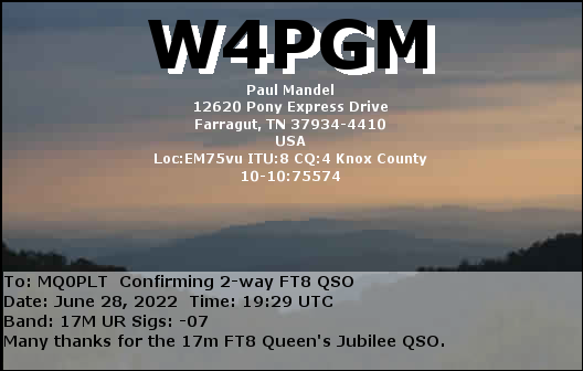 eQSL card