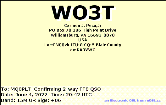 eQSL card