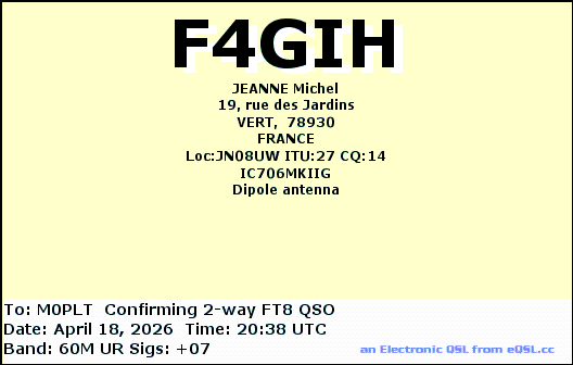 eQSL card