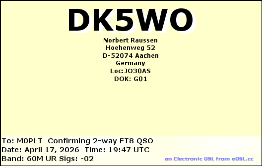 eQSL card