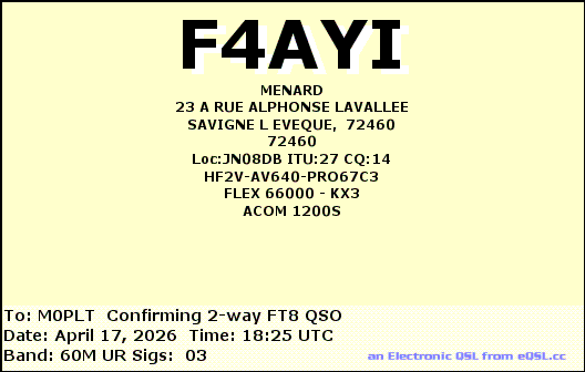 eQSL card