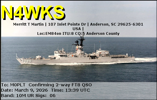 eQSL card