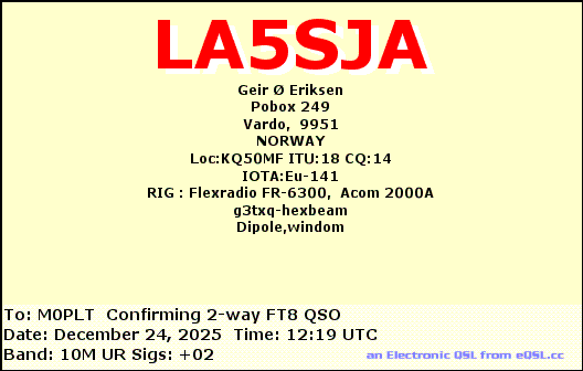 eQSL card