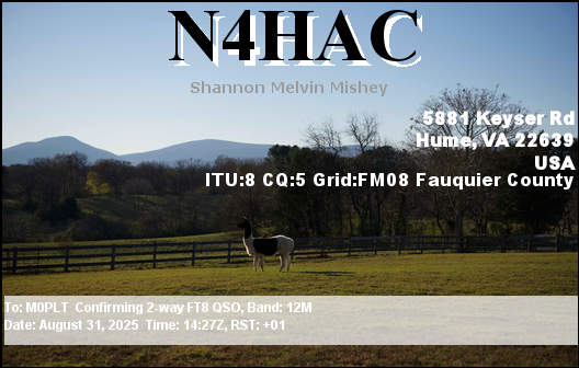 eQSL card