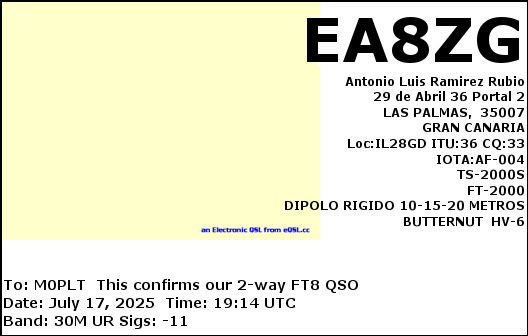 eQSL card