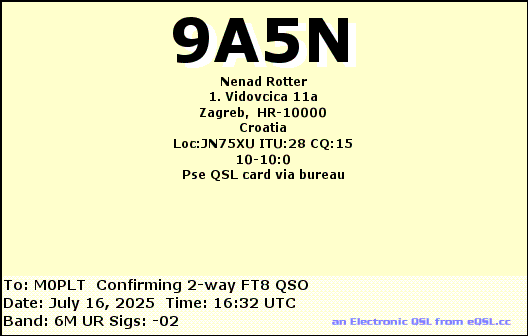 eQSL card