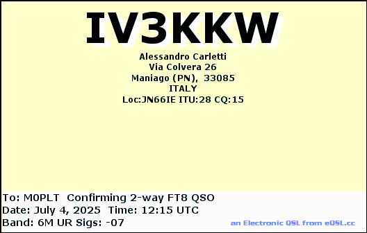 eQSL card