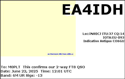 eQSL card