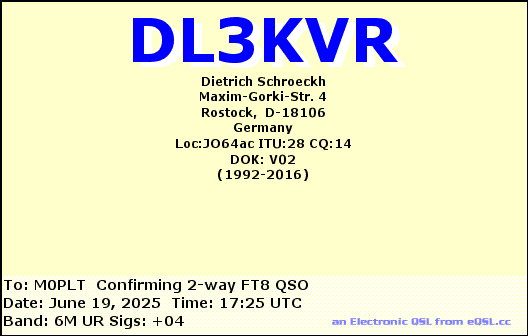 eQSL card