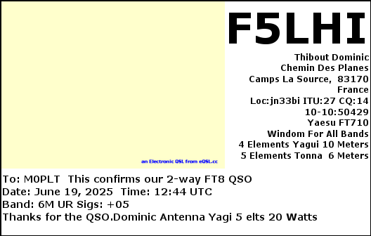 eQSL card