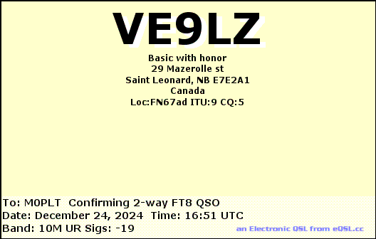 eQSL card