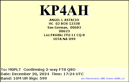 eQSL card