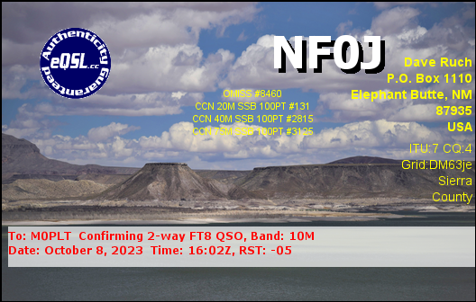 eQSL card