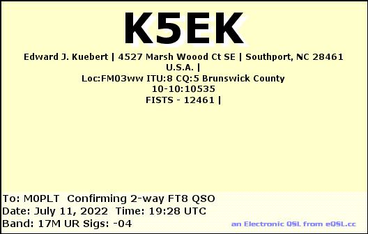 eQSL card