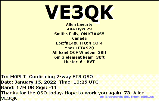 eQSL card