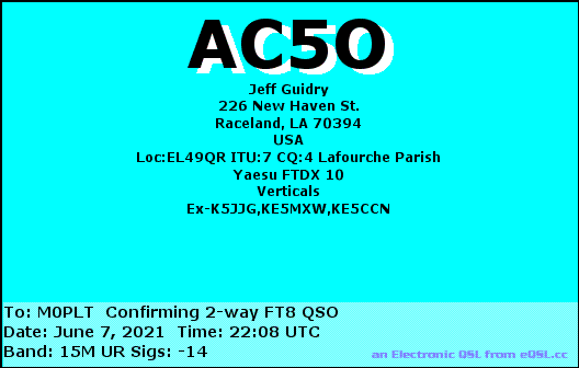 eQSL card