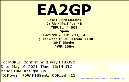 eQSL card