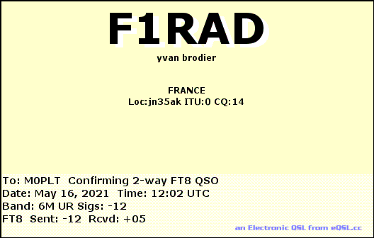 eQSL card