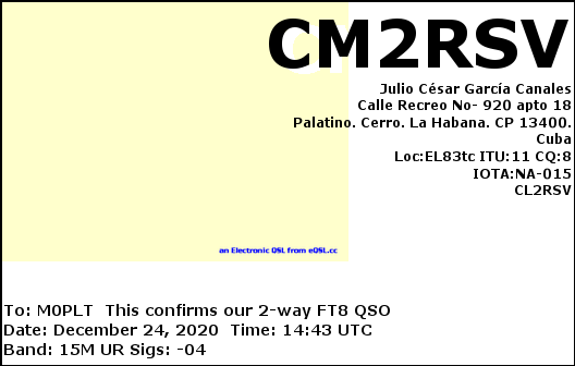 eQSL card