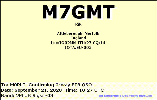 eQSL card