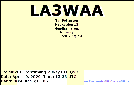 eQSL card