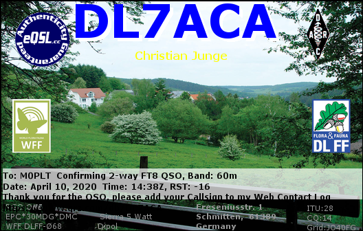 eQSL card