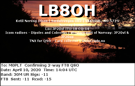 eQSL card