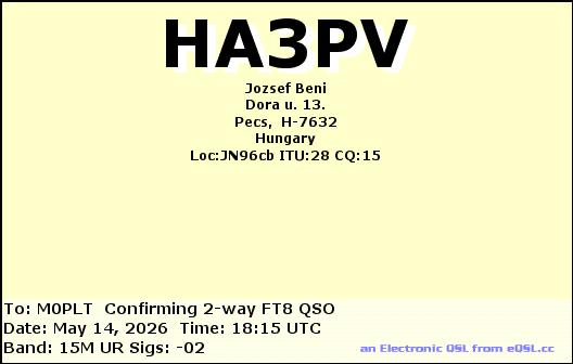 eQSL card