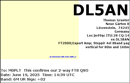 eQSL card