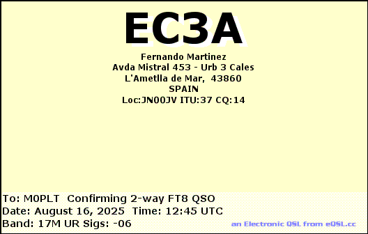 eQSL card