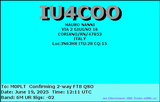 eQSL card