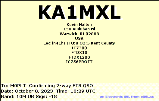 eQSL card