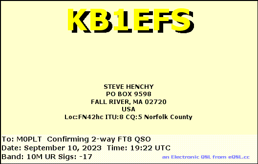 eQSL card