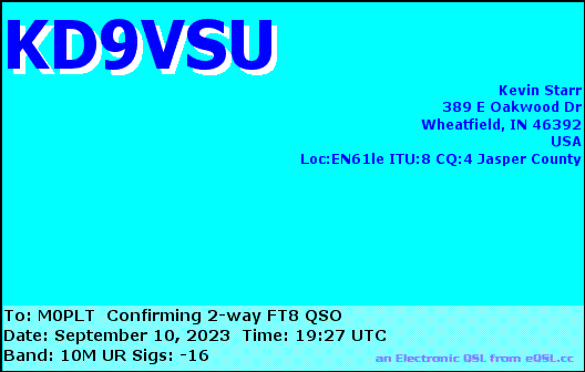 eQSL card