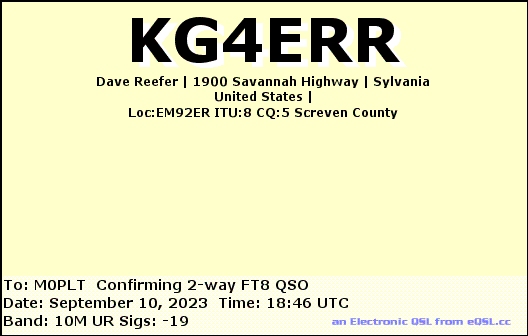 eQSL card