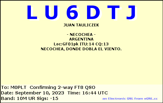 eQSL card