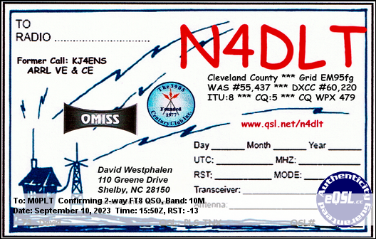 eQSL card